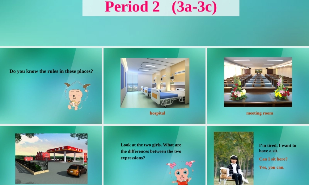 【名师精品】1 Unit 4 Don’t eat in class（Section A 3a-3c） 课件.ppt