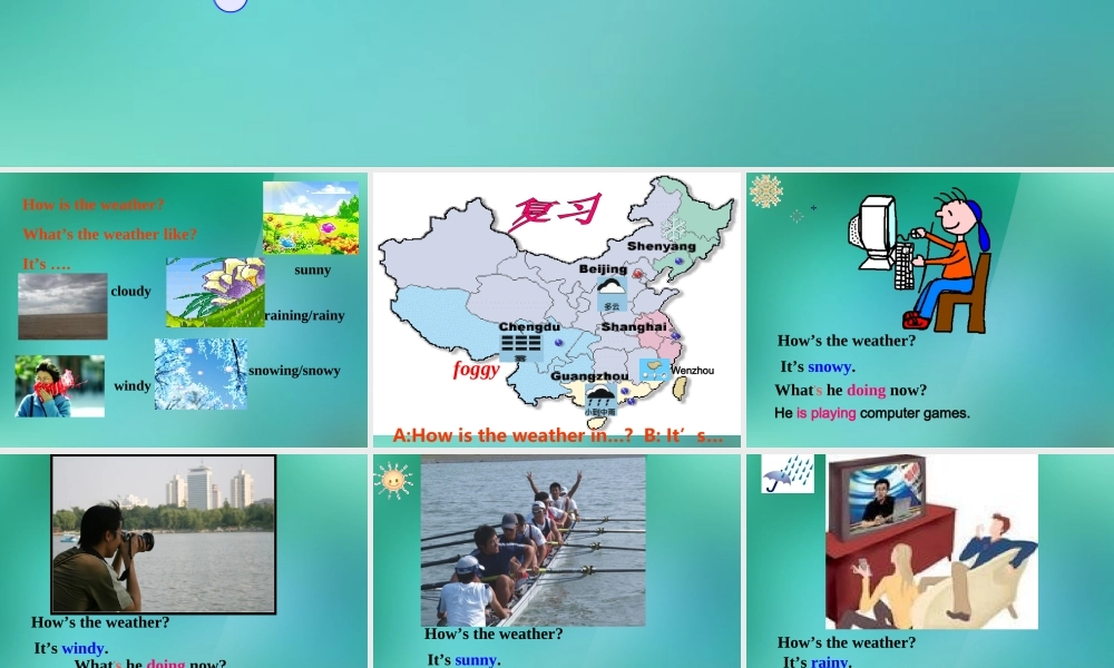 【名师精品】1 Unit 7 It's raining Section A 2d-3b课件.ppt