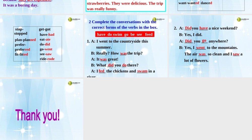 【名师精品】2 unit 11 How was your school trip？Section B(3a-Self Check)课件.ppt