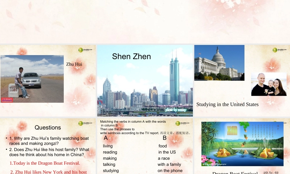 【名师精品】2 unit 6 I'm watching TV Period 4课件.ppt