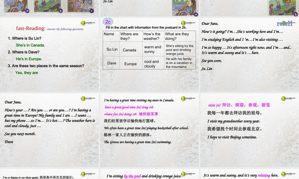 【名师精品】2 unit 7 It's raining Section B(2a-2c)课件.ppt