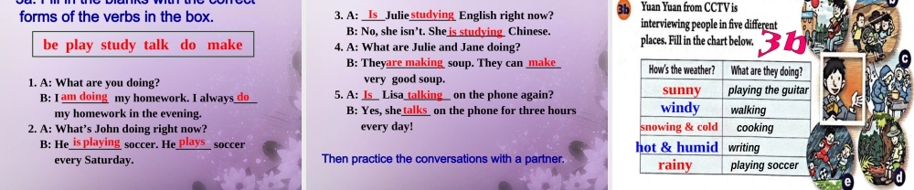 【名师精品】2 unit 7 It's raining! Section A(2d-3b)课件.ppt