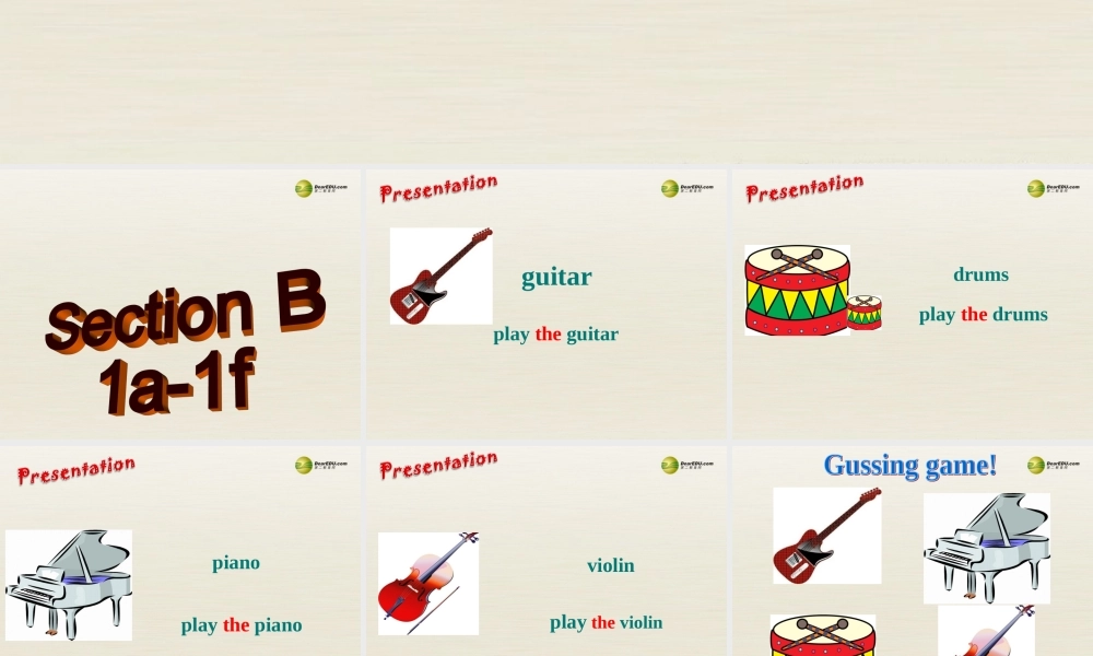 【名师精品】3 Unit 1 Can you play the guitar（第四课时）课件.ppt