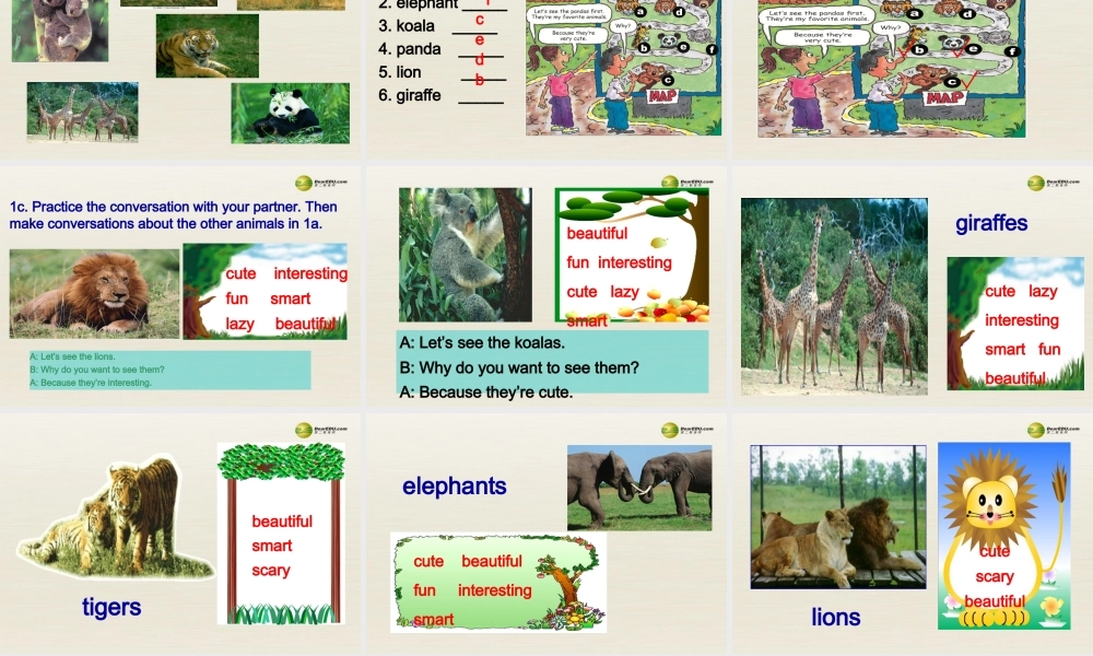 【名师精品】3 unit 5 Why do you like pandas（第一课时）课件.ppt