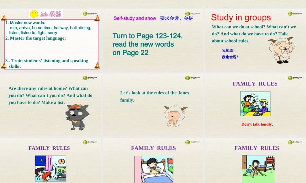 【名师精品】3 Unit 4 Don’t eat in class（第三课时）课件.ppt