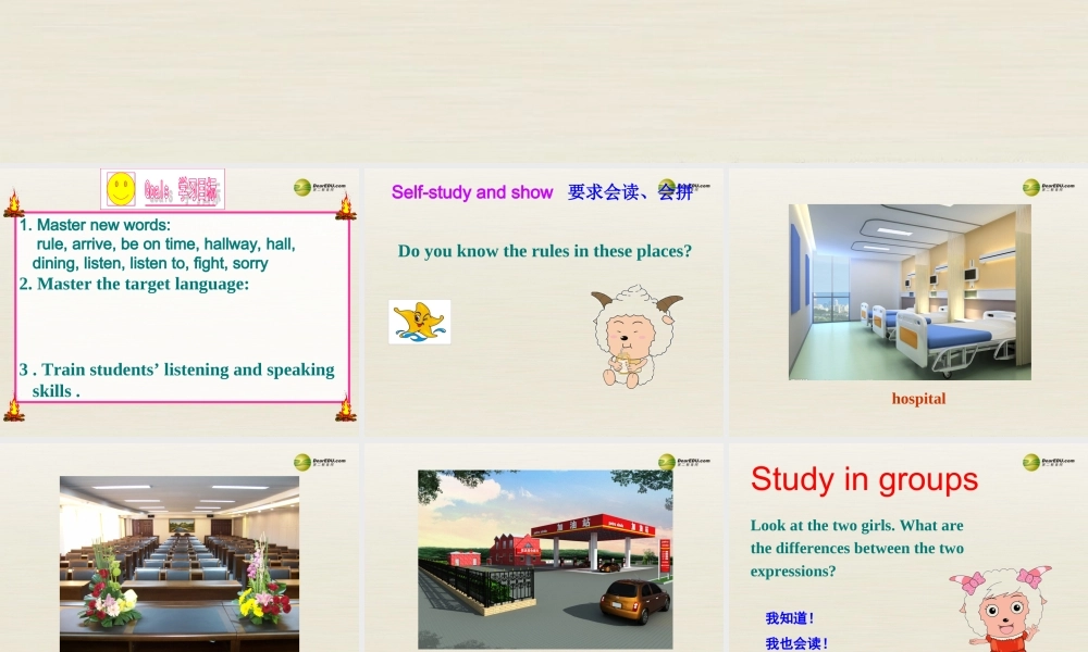 【名师精品】3 Unit 4 Don’t eat in class（第二课时）课件.ppt