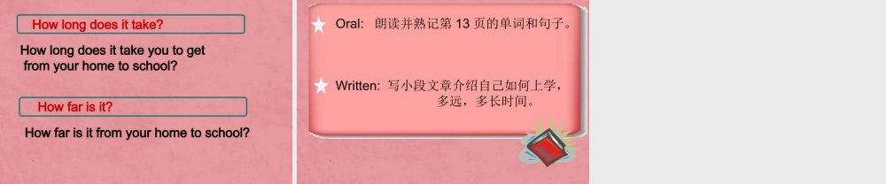 【名师精品】3 Unit 3 How do you get to school（第一课时）课件.ppt