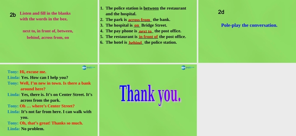 【名师精品】6 Unit 8 Is there a post office near here Period 2课件.ppt