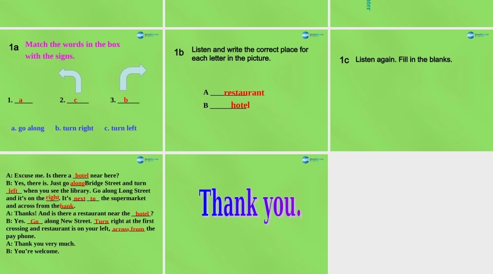 【名师精品】6 Unit 8 Is there a post office near here Period 3课件.ppt