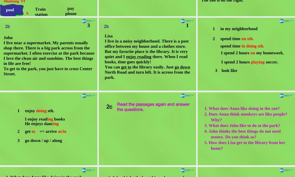 【名师精品】6 Unit 8 Is there a post office near here Period 4课件.ppt