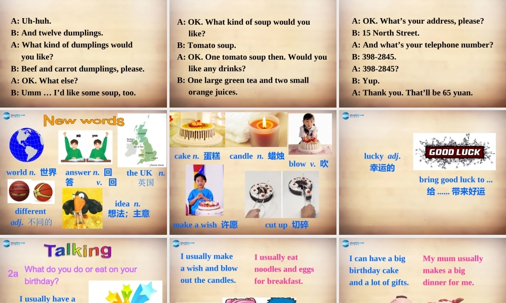 【名师精品】7Unit 10 I'd like some noodles Section B课件1.ppt