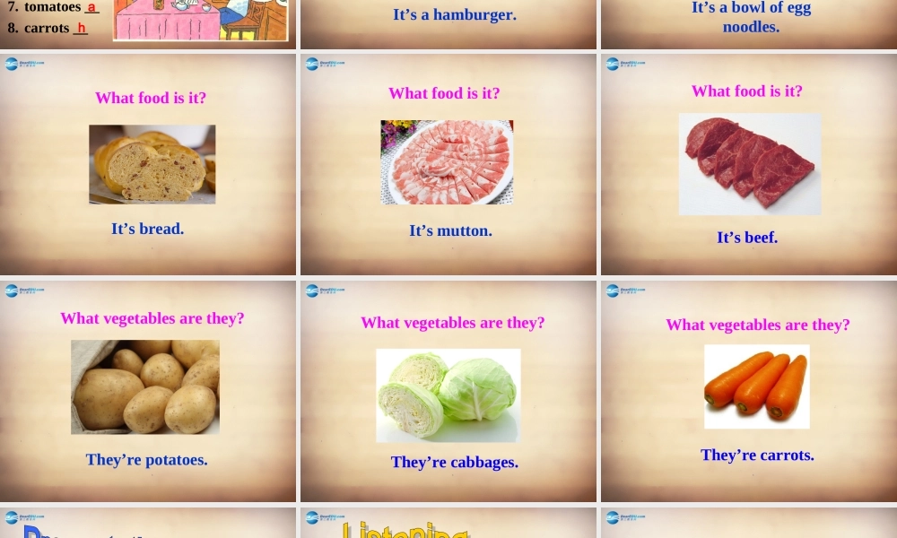 【名师精品】7Unit 10 I'd like some noodles Section A课件1.ppt