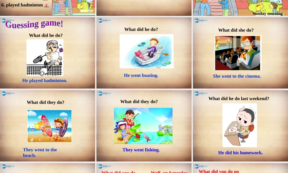 【名师精品】7Unit 12 What did you do last weekend Section A课件1.ppt