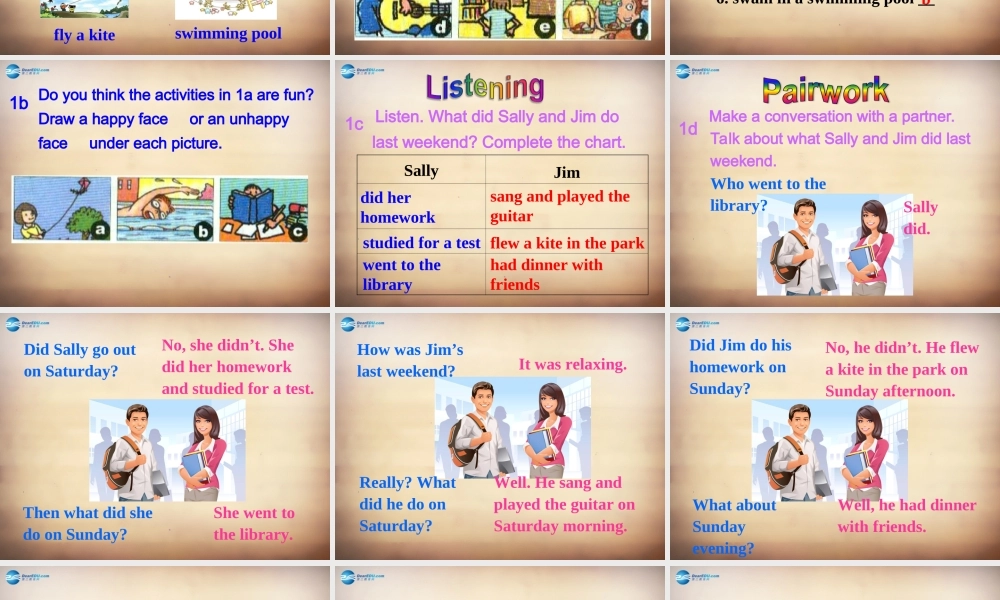 【名师精品】7Unit 12 What did you do last weekend Section B课件1.ppt