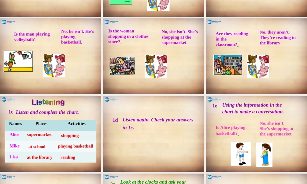 【名师精品】7Unit 6 I'm watching TVSection B课件1.ppt