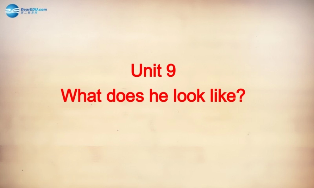【名师精品】7Unit 9 What does he look like Section B课件2.ppt