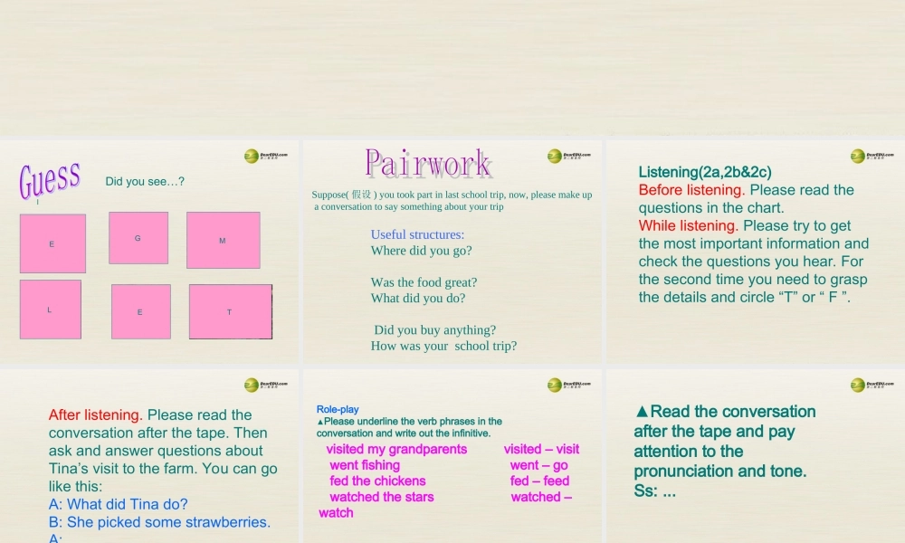 【名校精品】 2Unit 11 How was your school trip Period课件2.ppt