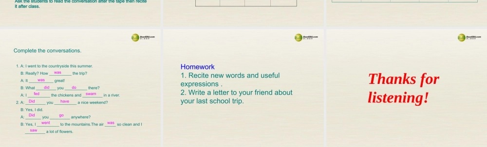 【名校精品】 2Unit 11 How was your school trip Period课件3.ppt