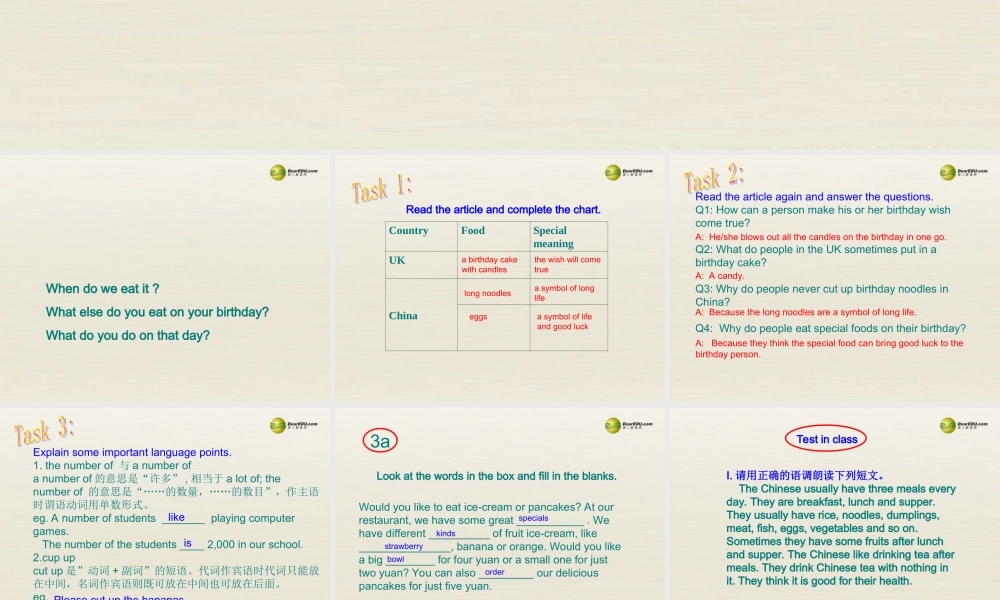 【名校精品】 2Unit 10 I'd like some noodlesPeriod课件4.ppt