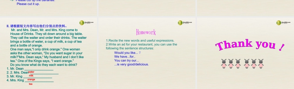 【名校精品】 2Unit 10 I'd like some noodlesPeriod课件4.ppt