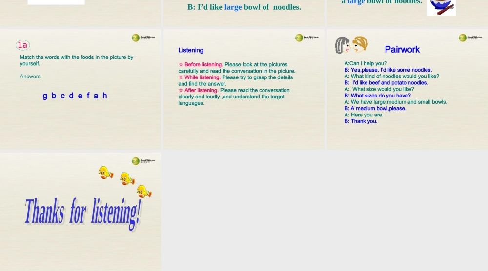 【名校精品】 2Unit 10 I'd like some noodlesPeriod课件1.ppt