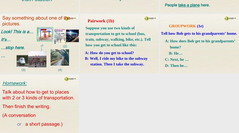 【名校精品】 2Unit 3 How do you get to schoolPeriod课件3.ppt