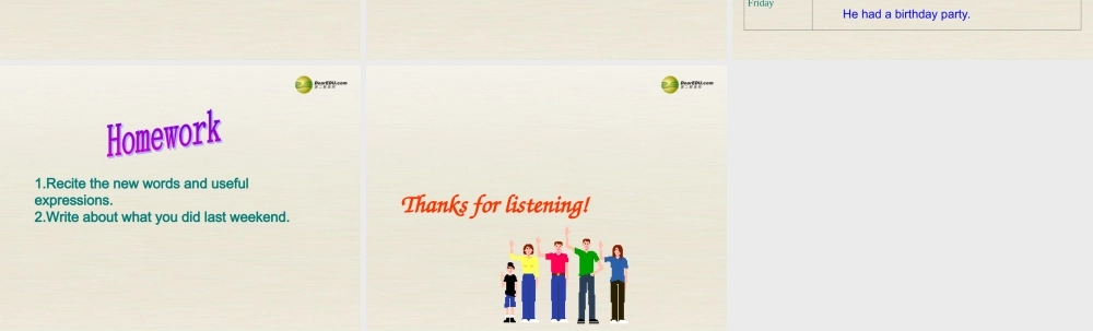 【名校精品】 2Unit 12 What did you do last weekendPeriod课件3.ppt