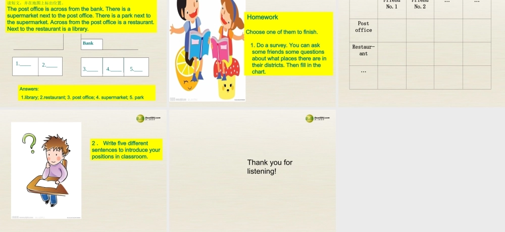 【名校精品】 2Unit 8 Is there a post office near herePeriod课件1.ppt