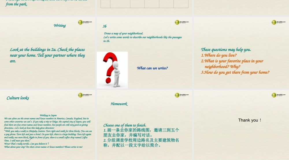 【名校精品】 2Unit 8 Is there a post office near herePeriod课件4.ppt