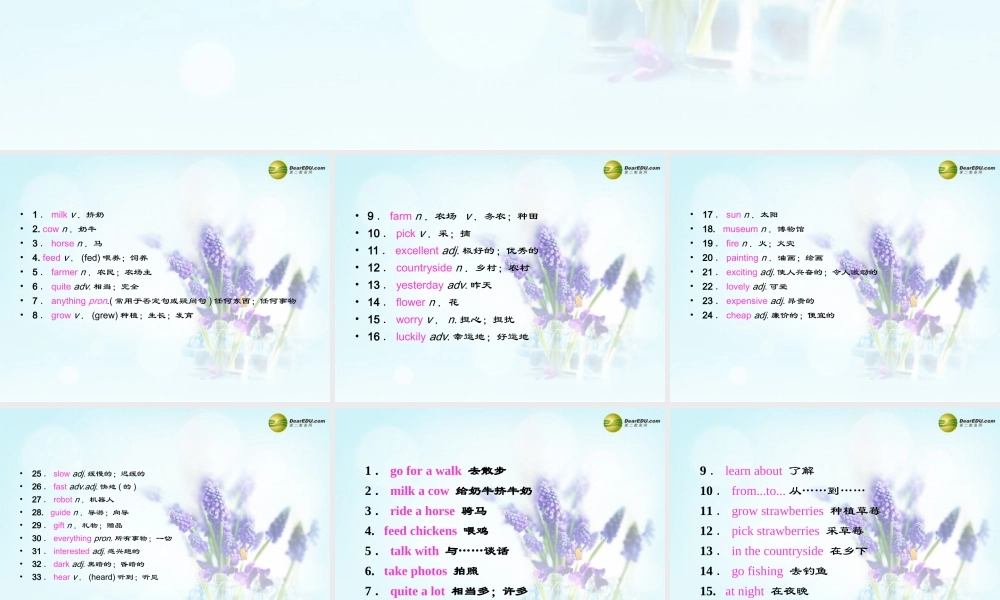 【名校精品】Unit 11 How was your school trip课件.ppt