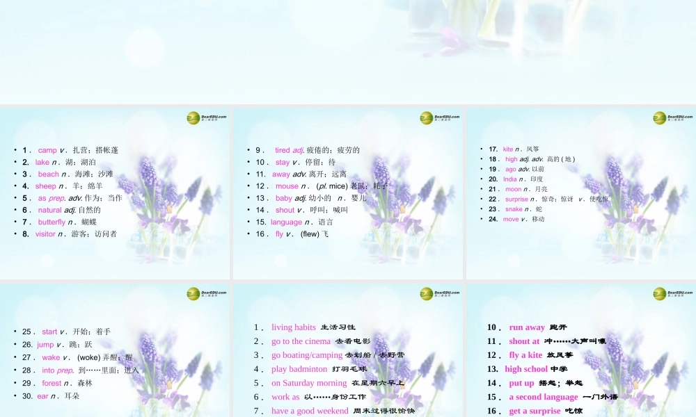 【名校精品】Unit 12 What did you do last weekend课件.ppt