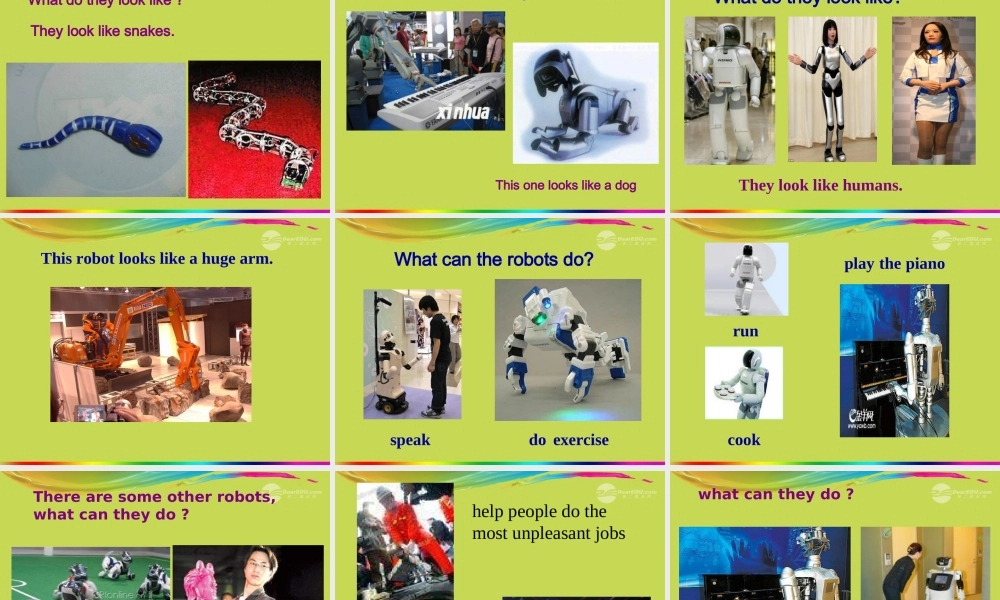 【四清导航】八年级英语上册 Unit 7 Will people have robots课件.ppt