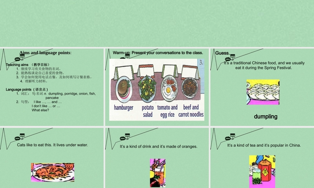 【江苏省】 《Unit 10 I'd like some noodles》课件3.ppt