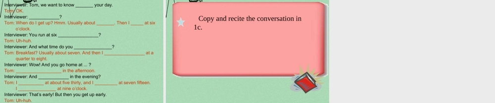 【江苏省】 《Unit 2 What time do you go to school》课件3.ppt