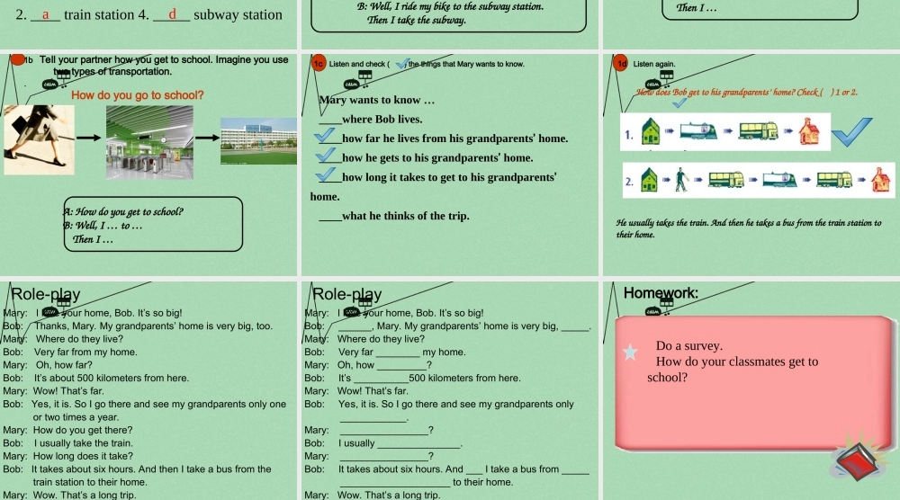 【江苏省】 《Unit 3 How do you get to school》课件3.ppt
