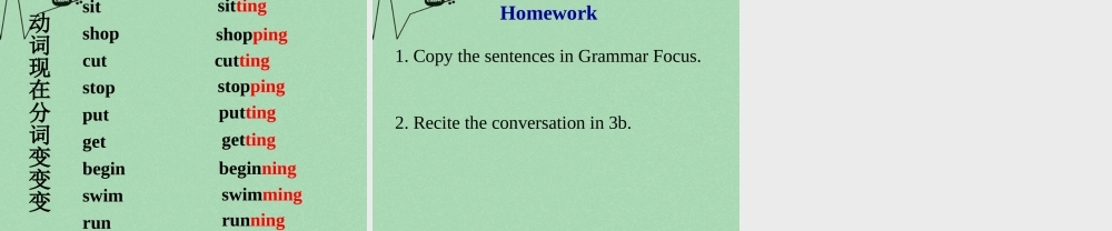 【江苏省】 《Unit 6 I'm watching TV》课件2.ppt
