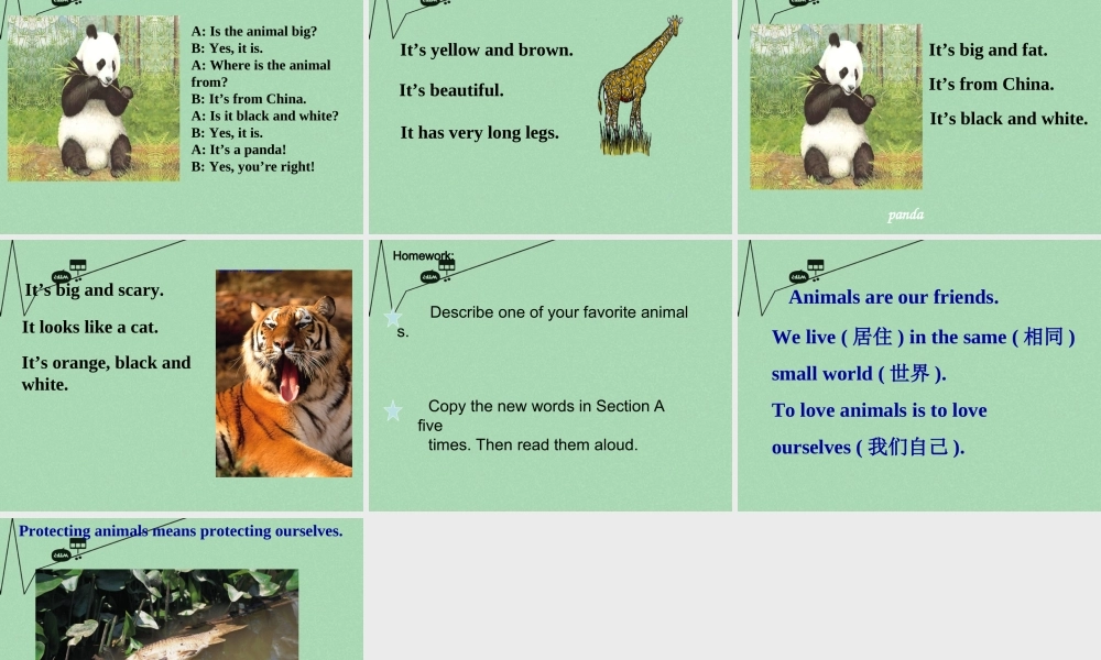 【江苏省】 《Unit 5 Why do you like pandas edited》课件2.ppt