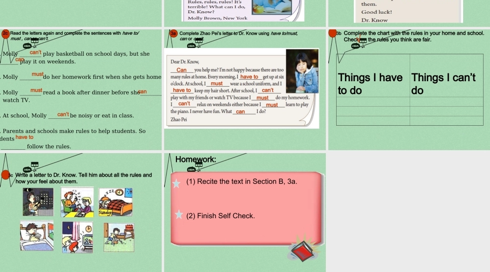 【江苏省】 《Unit 4 Don't eat in class edited》课件4.ppt