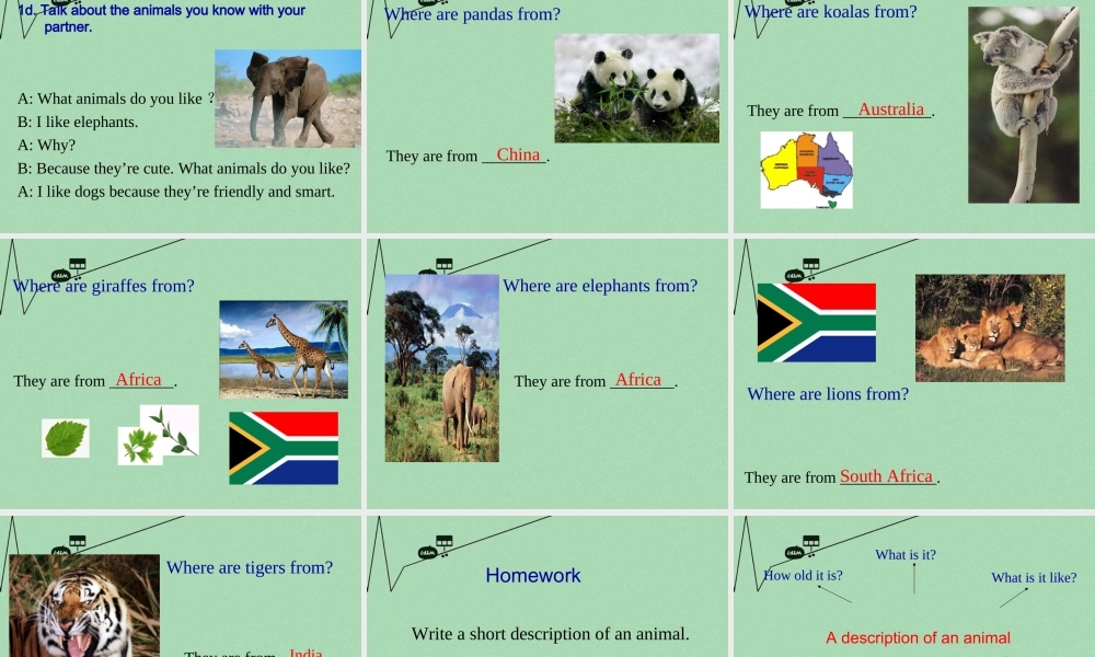 【江苏省】 《Unit 5 Why do you like pandas edited》课件3.ppt