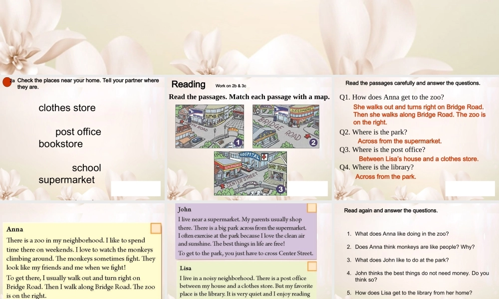 【江苏省】 《Unit 8 Is there a post office near here》课件4.ppt