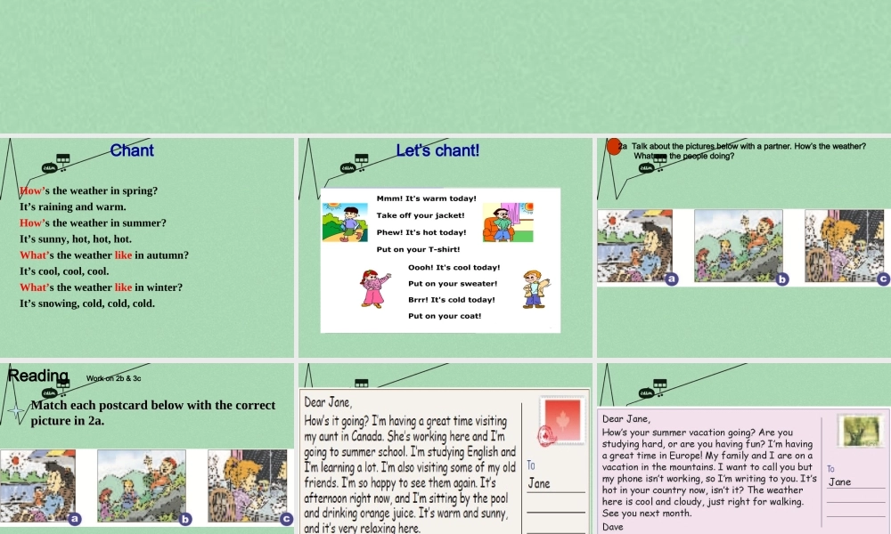 【江苏省】 《Unit 7 Its raining》课件4.ppt