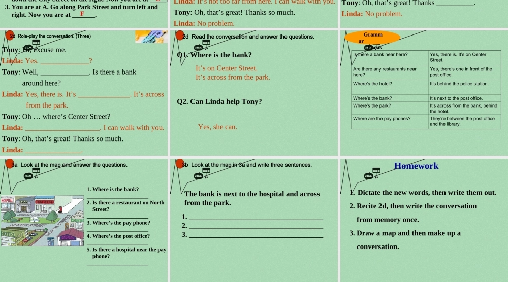 【江苏省】 《Unit 8 Is there a post office near here》课件2.ppt