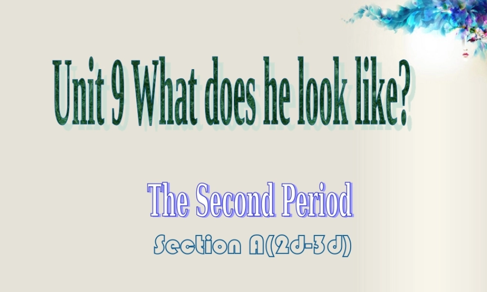 【江苏省】 《Unit 9 What does he look like》课件2.ppt