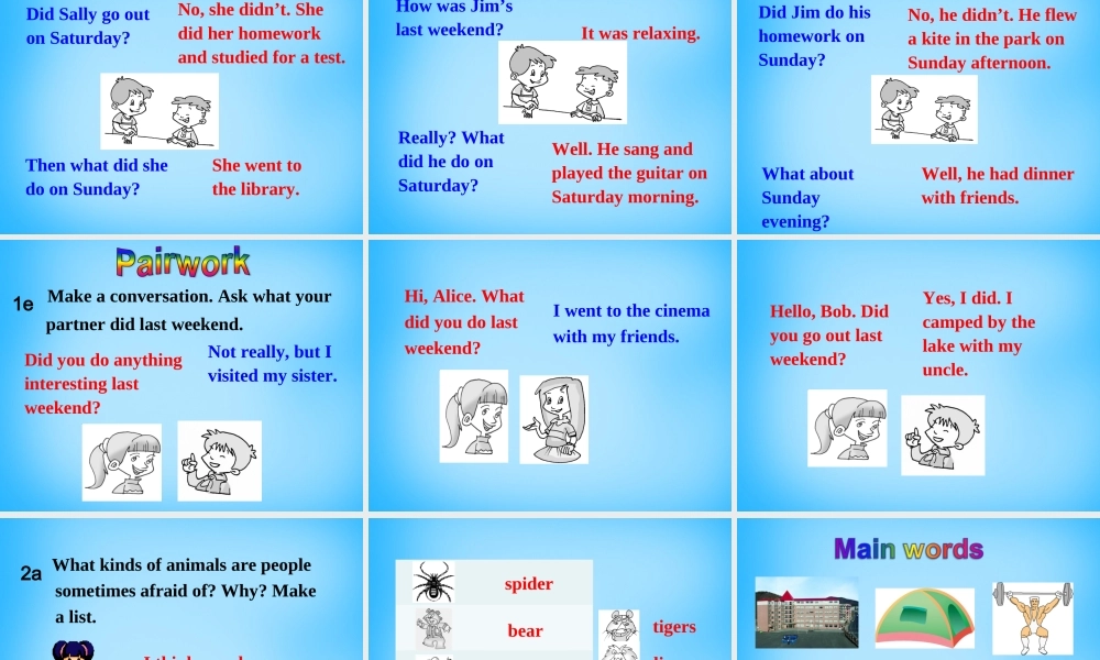 【湖北省】2Unit 12 What did you do last weekend Section B课件1.ppt