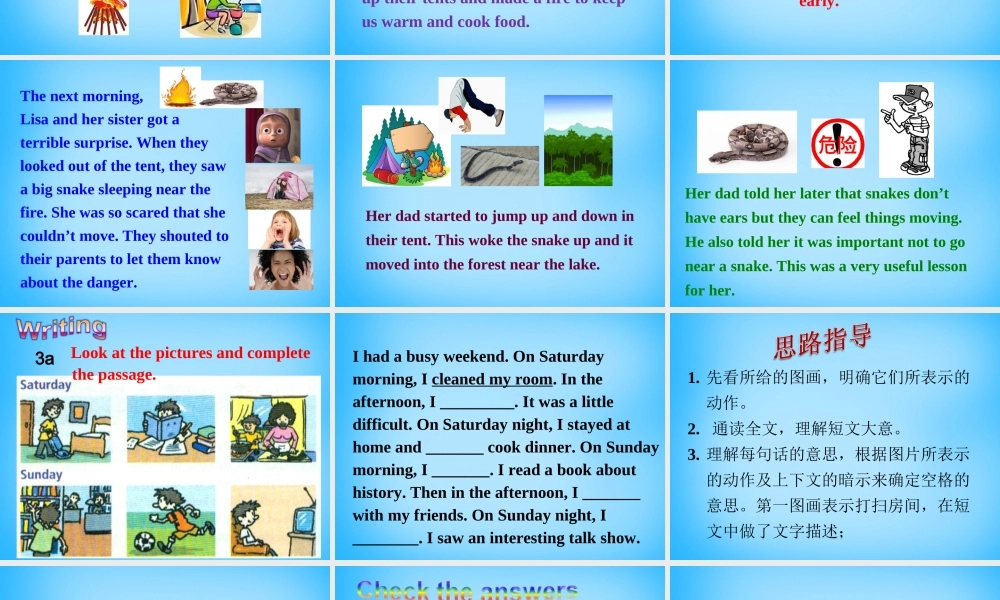 【湖北省】2Unit 12 What did you do last weekend Section B课件2.ppt