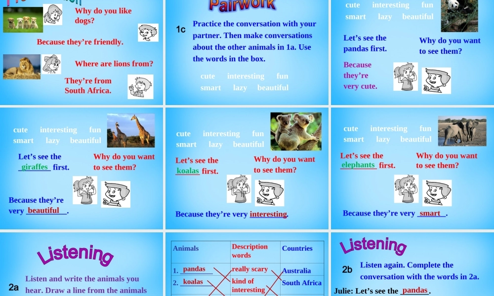 【湖北省】2Unit 5 Why do you like pandas Section A课件1.ppt