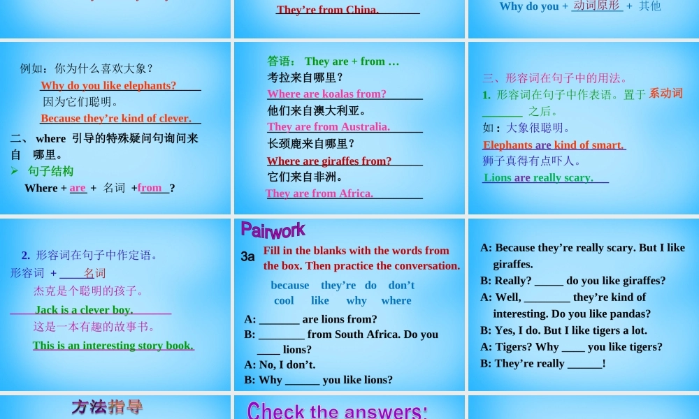 【湖北省】2Unit 5 Why do you like pandas Section A课件2.ppt