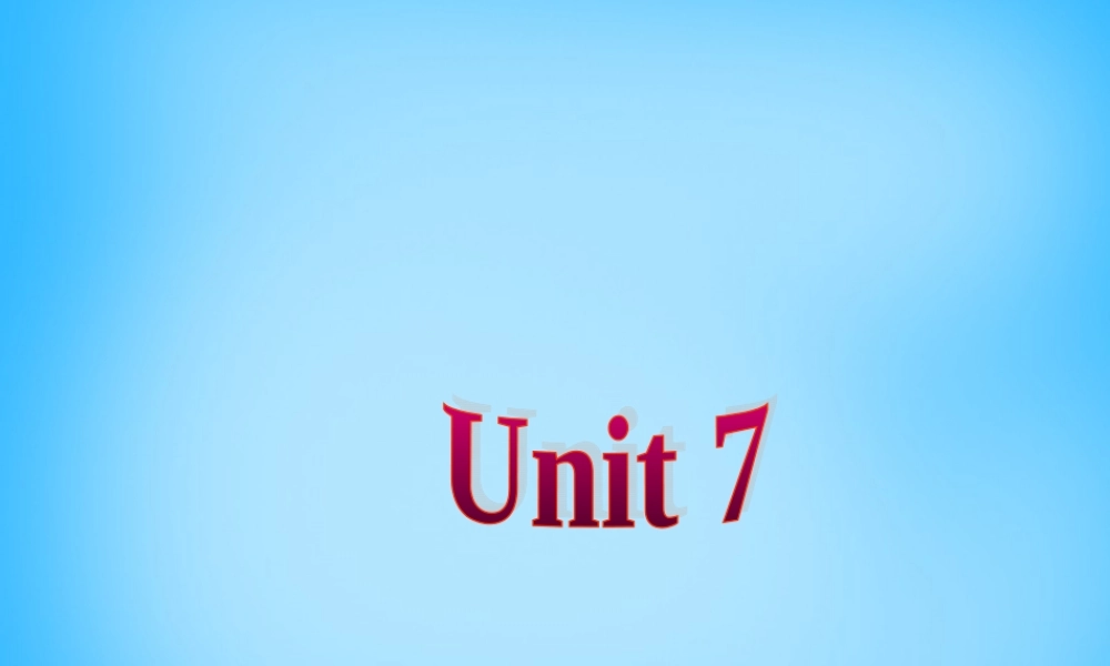 【湖北省】2Unit 7 It’s raining Section A课件1.ppt