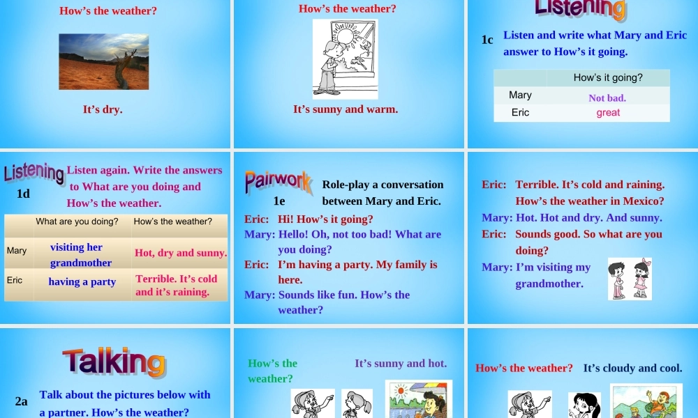 【湖北省】2Unit 7 It’s raining Section B课件1.ppt