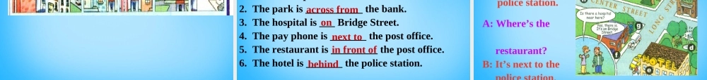 【湖北省】2Unit 8 Is there a post office near here Section A课件1.ppt